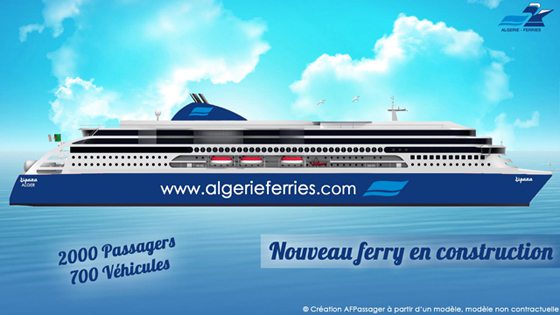 Fotomontage des Neubaus - Bildquelle: Algerie Ferries