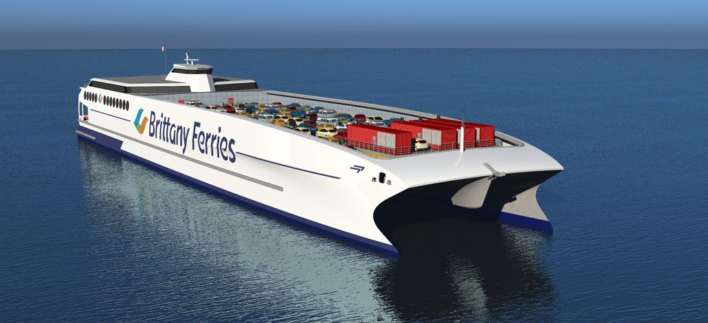 Geplanter null emissions Katamaran - Bildquelle: Brittany Ferries